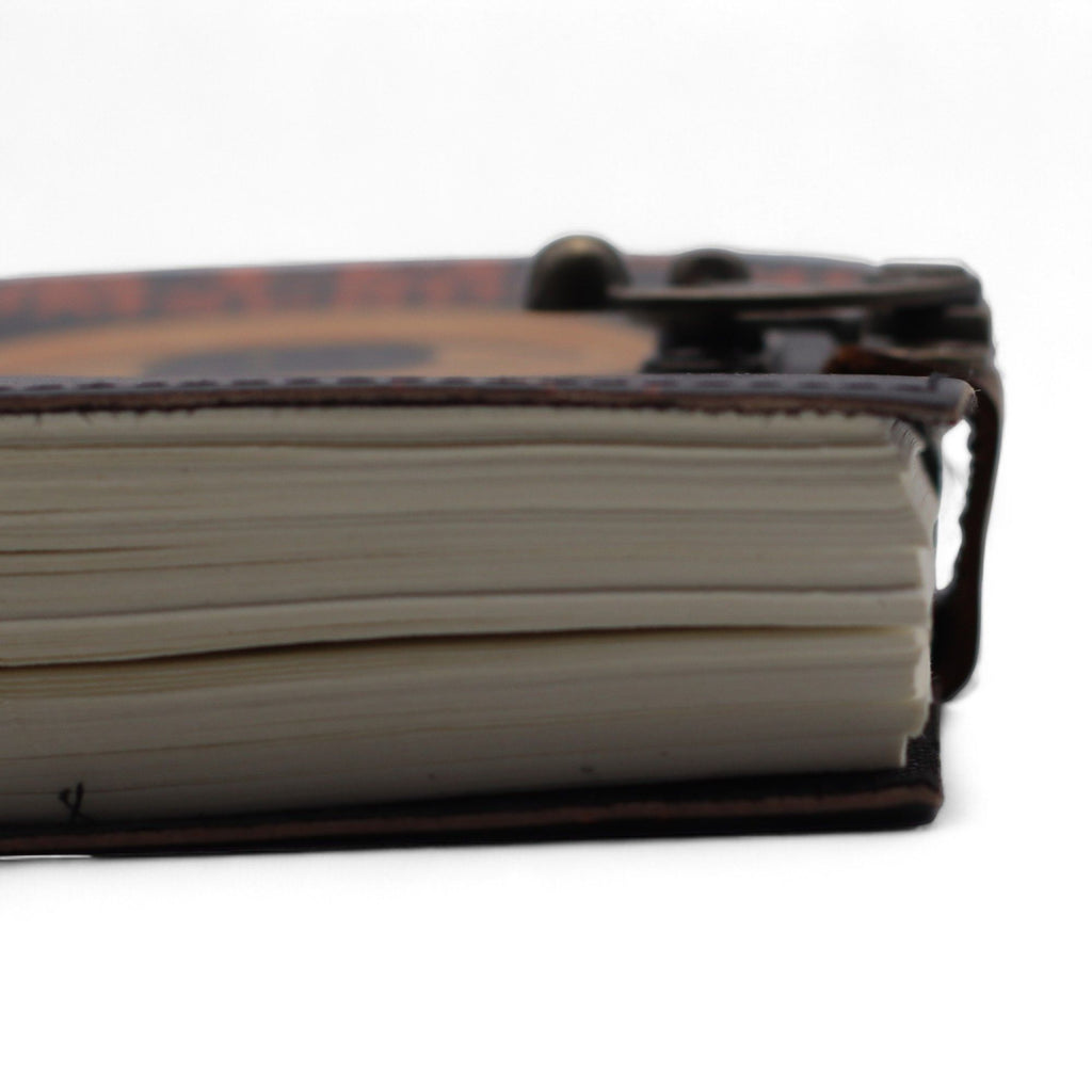 Leather Printed Notebook – Stop Doom Scrolling - 17.8x12.7 cm