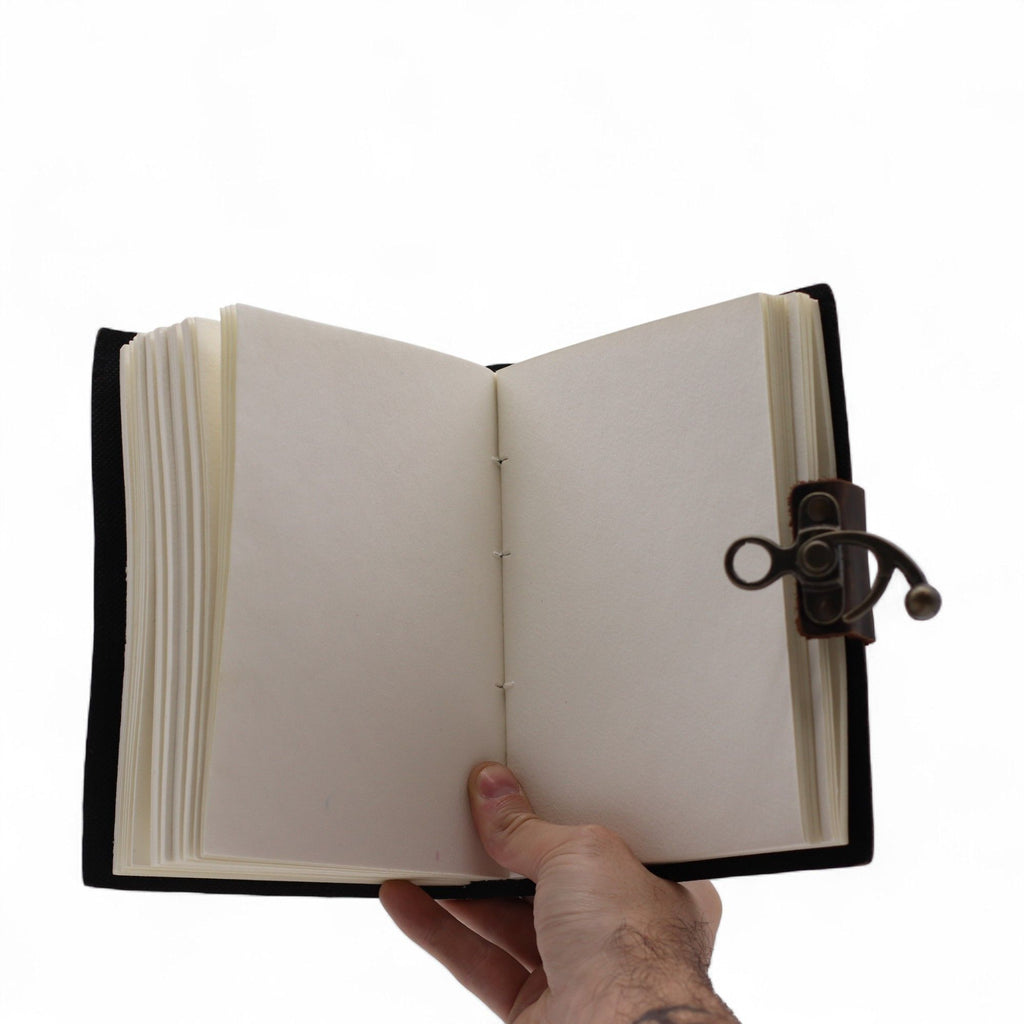 Leather Printed Notebook – Stop Doom Scrolling - 17.8x12.7 cm