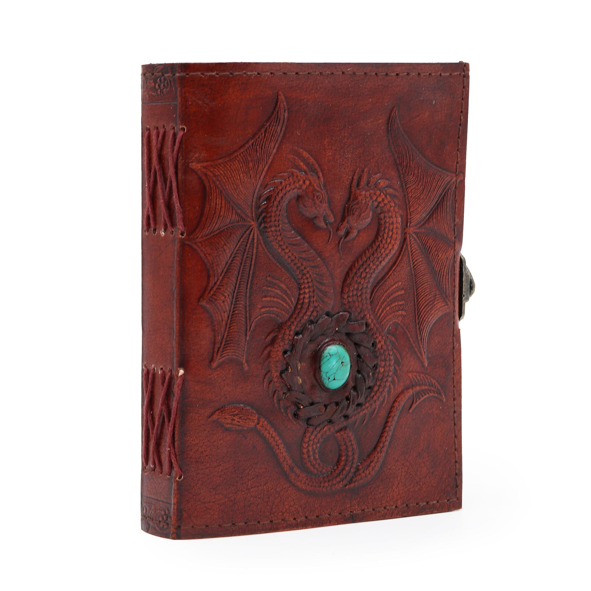 Two Dragons- Esoteric Notebook - Antique Grey - 200 pages  Stich Edge- 17.5x12.5x3cm