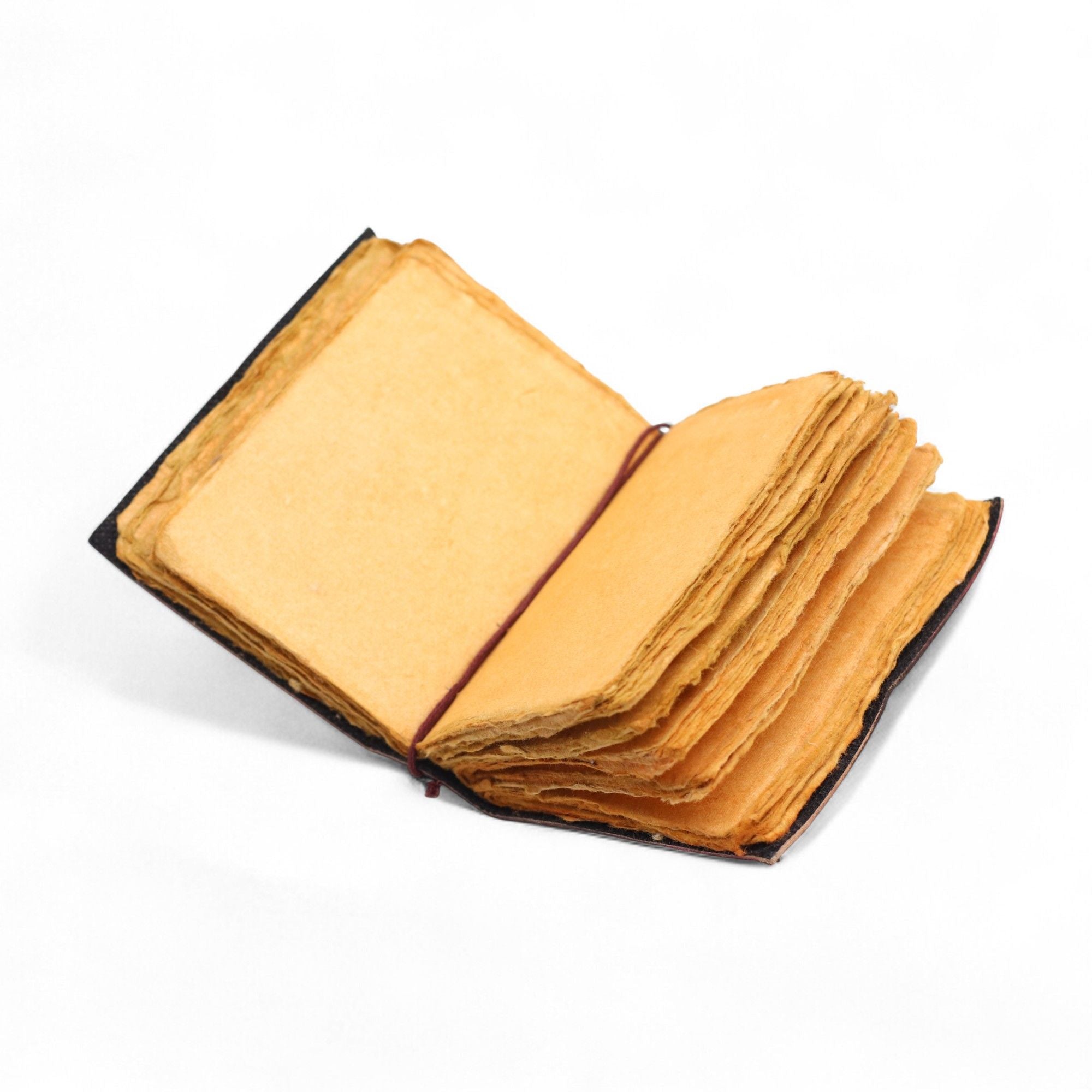 Fat Deckled Edge Leather Notebook – Every Day May Not Be Good (12.7 × 8.9 cm)