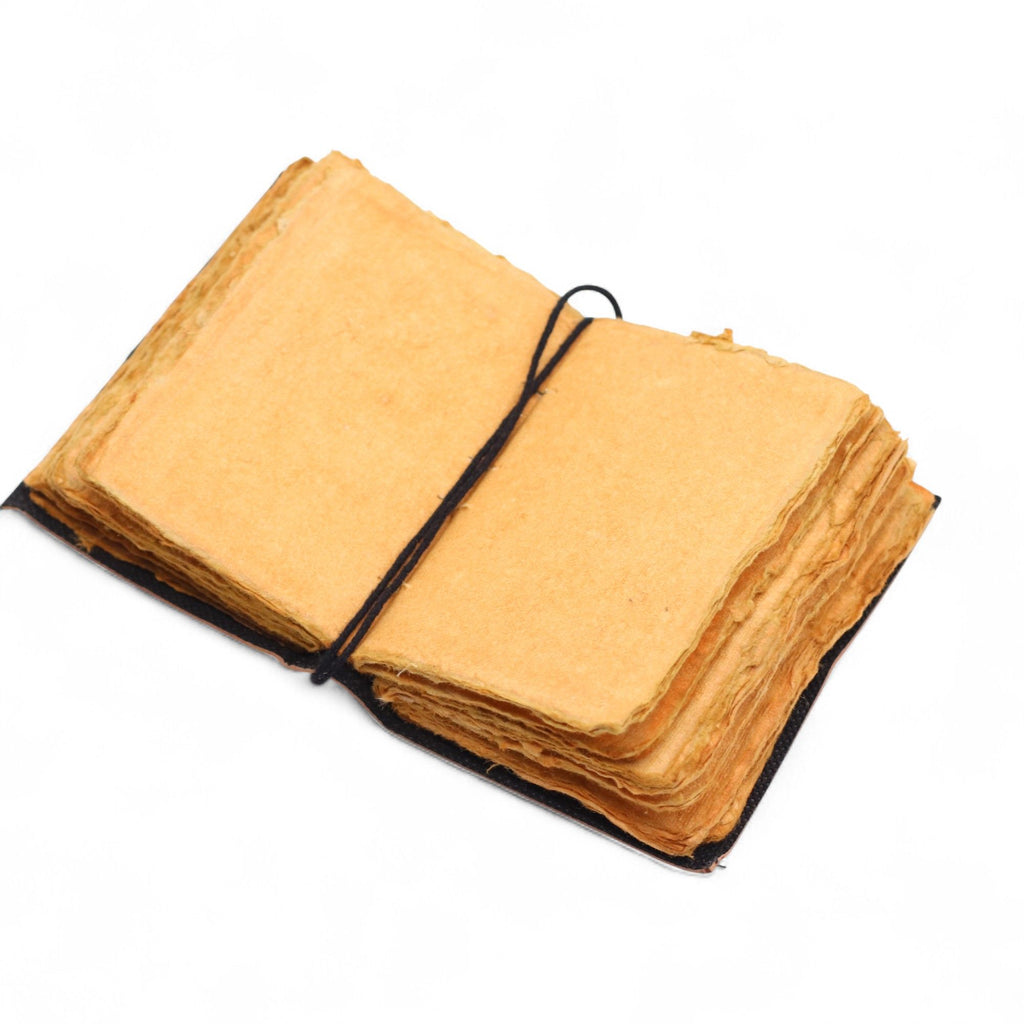 Fat Deckled Edge Leather Notebooks (5x3.5") - The Stories I Tell Myself